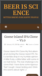 Mobile Screenshot of beerisscience.com